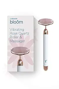 Caresmith Bloom Vibrating Rose Quartz Face Roller | AA Battery Provided | Jade Roller for Face Massager | Jade Roller Original