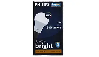 Philips Base B22 7-Watt LED Bulb (Warm White/Golden Yellow, Pack of 6)