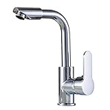 ChuangYing Wasserhahn, Kupfer Heißes und Kaltes Becken Startseite Einzel Loch Wasserhahn, Größe 25 * 14.5CM