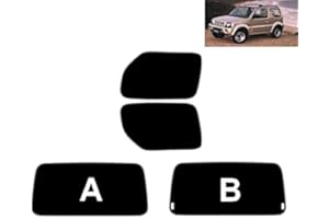 TINTCOM.COM Láminas Solares para Tintar Las Lunas del Coche-Suzuki Jimny 3-Puertas 1998-2010 Ventanas Traseras & Luna Trasera (20% Oscuro Ahumado, A)