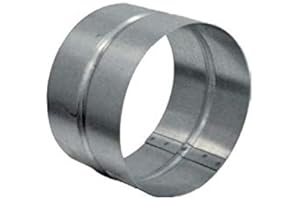 UNELVENT manchon diamètre 80 mm femelle-femelle galvanisé