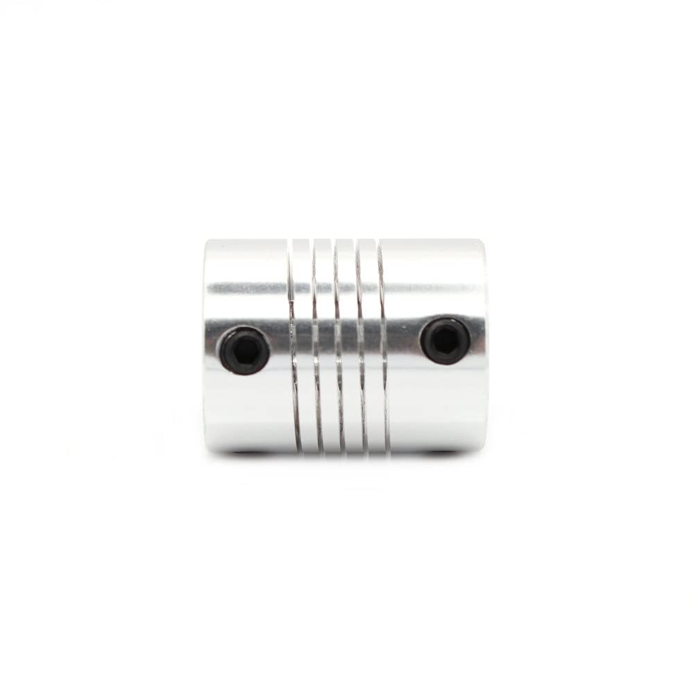 3DINNOVATIONS Flexible Coupling Shaft Coupler 6.35mm to 8mm for 3D Printer and CNC (Quantity: 1 pc)