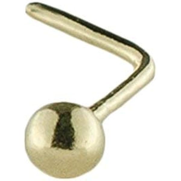 Piercing Al Naso In Oro 9 Kt Con Pallina - Gioiello Elegante E Ipoallergenico, Diametro 2 Mm - Foto 10