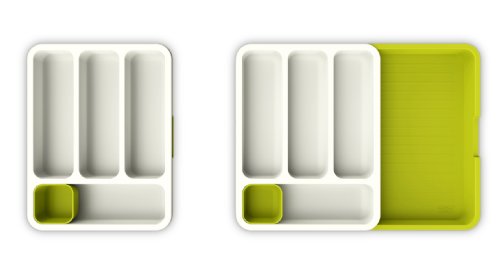 Joseph Joseph Erweiterbarer Besteckkasten, weiß/grün - 8