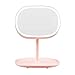 Produktbild Makeup Mirror LED Lamp Storage – Multifunction Night Light 180 Degree Swivel Make Up Mirrors with Lights Creative Adjustable Desk Lamp Vanity Mirror Table Lamp, Gifts for Female (Pale Pinkish Grey)