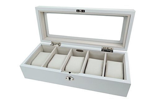 Uhrenbox Alex Holz Uhrenschatulle Vitrine Uhr wei Uhrenbox Alex Holz Uhrenschatulle Vitrine Uhr wei
