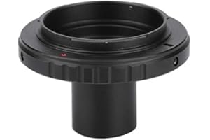 VBESTLIFE Microscope Eyepiece Adapter Ring for Camera, 23.2mm Metal Adapter Ring T Mount Microscope Lens Adapter for Nikon AI Mounts SLR Camera