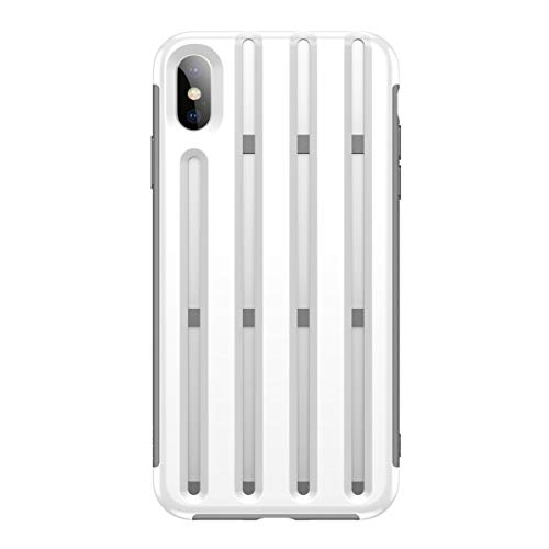 Baseus Phone Case Cycle Helmet Style Protection/Protector for iPhone Xs Max (White)