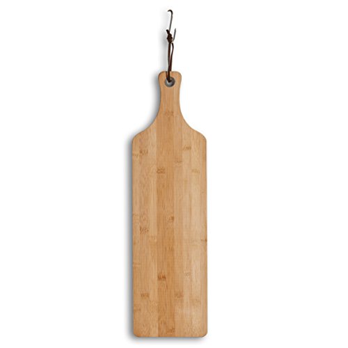 Zeller 25193 Schneide, Servierbrett mit Griff, Bamboo