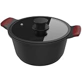 Cecotec High Casserole Dish 24 cm Non-Stick Coating Gourmet + Collection | ILAG Ultimate Protect Pro 3-Layer Non-Stick Base 0