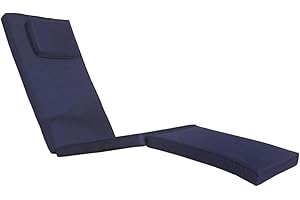 PTSUKER Garden Steamer Sunlounger Cushion Outdoor Waterproof SunLounger Cushions for Steamer Recliner Sun Lounger Pad Hypoallergenic Patio Furniture Sunbed Cushions