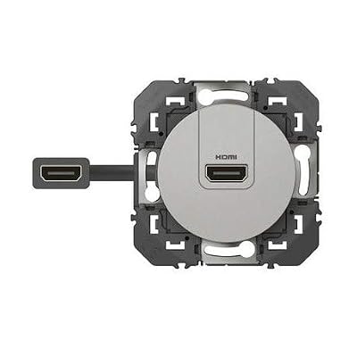 Legrand - Prise HDMI pré-connectorisée Dooxie - Alu
