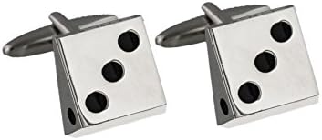 Quality Men's Cufflinks - Monte Carlo Casino Dice - Complete With Presentation Box