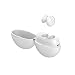 Produktbild DuHLi Drahtloser Kopfhörer-Kopfhörer mit Einem Ohr, kostenlose Kopfhörer mit Geräuschunterdrückung, Stereo-3D-Audio, magnetische Kontaktladebox, geeignet für alle Bluetooth-Geräte,White