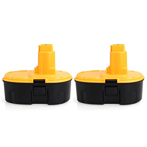 Dewalt DC9096 Ersatzakku FLAGPOWER Werkzeug Batterie 3000mAh 18V Ni-CD Akku für Dewalt DC9096 DE9503 DC9099 388683-12 651034-01 DE9039 DE9095 (2 Stück)