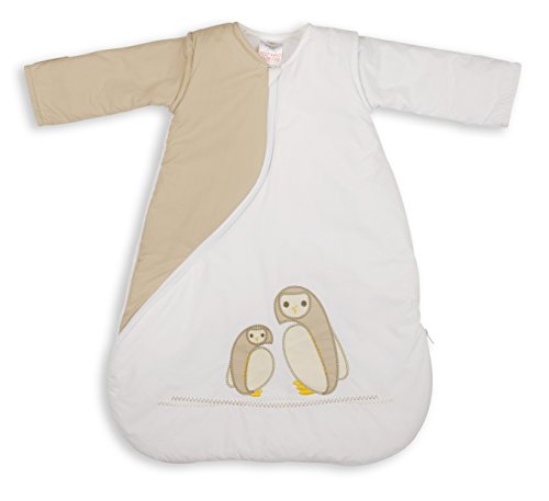 PurFlo Embroidered SleepSac 2.5 Tog (Owl Natural, 3 - 9 Mths) Baby Sleeping Bag