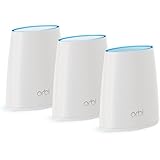 NETGEAR RBK43 Orbi Whole Home Wi-Fi Mesh System Up to 6000 sq ft Coverage (11AC 2.2 Gbps Tri-Band with Router and Satellite)