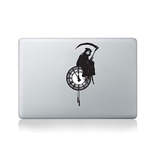 Banksy Reaper Time Autocollant en Vinyle pour Macbook (Macbook 13 Pouces et Macbook 15 Pouces) / Portatif/Guitare