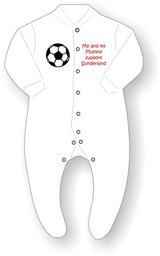 Me and My Mummy Support Sunderland Football Babygrow / Sleepsuit, Size: 3-6 months