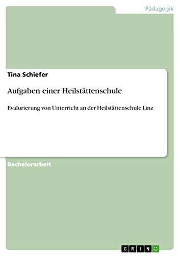 Download Aufgaben Einer Heilstättenschule Evalurierung Von - 