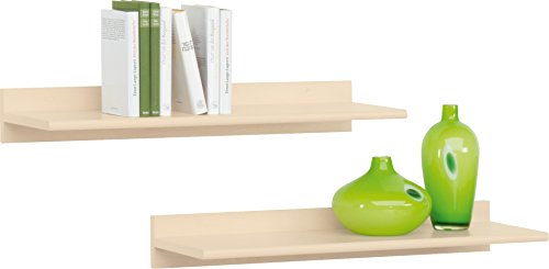 CS Schmalmöbel 10/81 Wandregal-Set 81 Soft Plus, 78 x 11 x 26 cm, ahorn