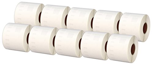 10 Compatibles Rollos DYMO 99014 S0722430 54mm x 101mm Etiquetas para Dymo LabelWriter 4XL 450 400 330 320 310 Twin Turbo Duo Seiko SLP 450 440 430 420 410 400 240 220 200 120 100 Pro Plus  220 Etiquetas por Rollo 