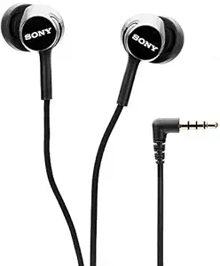 (CERTIFIED REFURBISHED) Sony MDR-EX155AP in-Ear Headphones with Mic (Black)