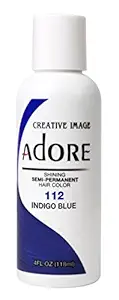 Adore Shining Semi Permanent Hair Colour, 112 Indigo Blue