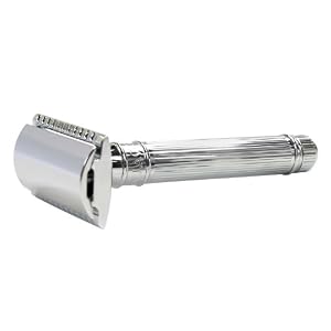 Edwin Jagger DE89L Lined Detail Chrome Plated Double Edge Safety Razor - Image 2