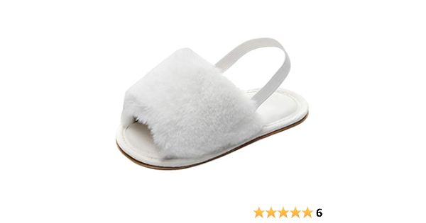 infant fluffy sliders