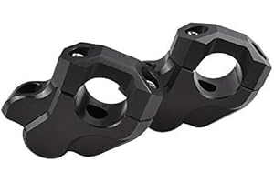 KYN For BMW R1200GS LC 2013-2019 , R 1200 GS LC ADV 2014-2019 , R1250GS ADV 2019 2020 , R 1250 GS 2019-2020 Motorcycle Handlebar Riser Handle Bar Clamp Extend Adapter (Black)