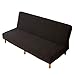 Produktbild Wasserdichter Anti-Kratz Armless 3 Sitzer Elastisch Sofa Abdeckung Schlafsofa Sofabett Couch 3 Sitzer Sofa Klappsofa für Familie 62.99-74.80in