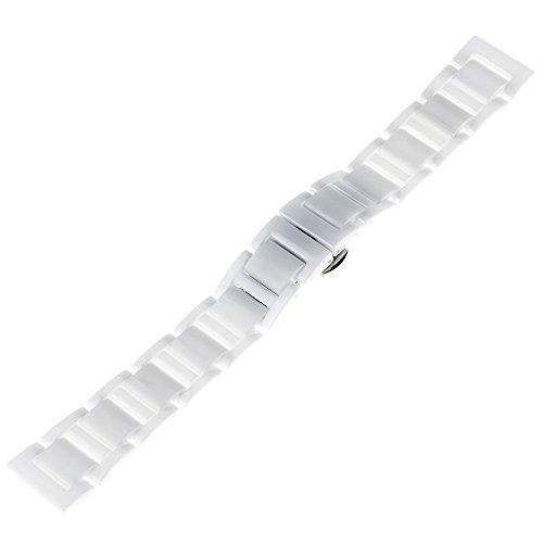 TRUMiRR 20mm Vollständige Keramik Uhrenarmband Schmetterling Buckle Strap für Samsung Gear S2 Classic, Huawei Uhr 2 (Sport), Moto 360 2 42mm Herren,Withings Steel HR 40mm, Fossil Q Gazer, Ticwatch E TRUMiRR 20mm Vollständige Keramik Uhrenarmband Schmetterling Buckle Strap für Samsung Gear S2 Classic, Huawei Uhr 2 (Sport), Moto 360 2 42mm Herren,Withings Steel HR 40mm, Fossil Q Gazer, Ticwatch E