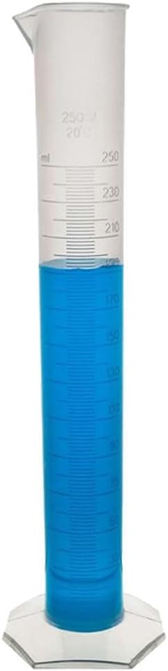 250 ml. Plastik Sıvı Hassas Ölçüm Aleti PP Class B Mezur thr294