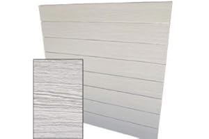 arredoterminal one Kit 2 Pannelli DOGATI 120X120 CM Passo 15 CM Completo di Inserti in Alluminio per Cabina Armadio, Guardaroba, ARREDO Negozi (Rovere Sbiancato)