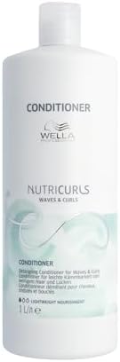 Wella Professionals NUTRICURLS Cleansing Conditioner per capelli ondulati – Con Olio di Jojoba 1000 ml