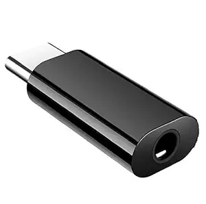 Type-C to 3.5 MM for Samsung Galaxy Tab A 10.1 (2019) Type-C to 3.5 MM Audio Jack Adapter Converter for CDLA Type, USB C Connector Splitter - Black