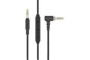 AIIVIOLL Replacement Audio Cable with Mic Cable with Volume Adjustment Compatible with Sony MDR-10R MDR-100ABN MDR-1A MDR-1000X MDR-1ADAC WH-1000XM2 WH-1000xm3 Noise Cancelling Headphone Audio Cable(1.2M)