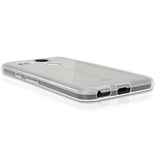 igadgitz Transparente Claro Lustroso Funda Carcasa Gel TPU para LG Nexus 5X Case Cover   Protector Pantalla