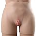 Produktbild Maple Leaf Fake Vagina Panties Shorts - Square Fake Vaginal Underwear Gefälschte Negative Höschen, Bauch, einziehbarer Bauch, Tanz, Performance-Kostüme,Flesh