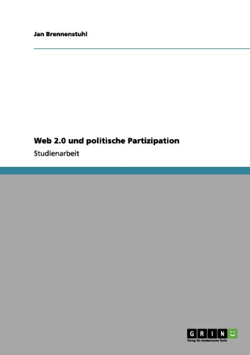 Preisvergleich Produktbild Web 2.0 und politische Partizipation