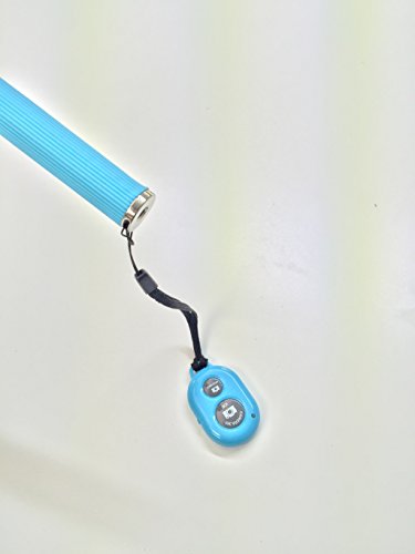 weiÃŸ Drahtloser Bluetooth FernauslÃ¶ser mit Kameraaktivierung (verwendet mit Selfie-Stick) fÃ¼r Apple iOS und Android Smartphone und Tablet