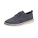 Produktbild ZHANSANFM Schuhe Herren Retro Schnürhalbschuhe Bequeme Rutschfeste Flacheschuhe Lässige Leichte Outdoor Freizeitschuhe Atmungsaktive Weichem Halbschuhe Männer Sneaker Müßiggänger Grau