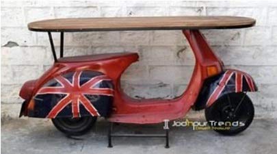 GELUSA N Vespa Mesa Consola aparador de Madera Retro Vintage