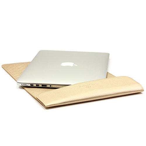 Urcover® UNIVERSAL Ultra Thin 13,3 Zoll Mac-Book Tasche Hülle Sleeve | Gold | Notebook Cover Laptop Case Ultrabook Schutztasche Tablet Etui | für 13,3 Zoll Geräte MacBook, Samsung Galaxy Tab uvm. - 4