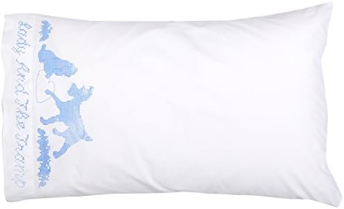 M C G Textiles Disney Dreams Collection Lady and the Tramp Stamped Cross Stitch Pillow Case Kit