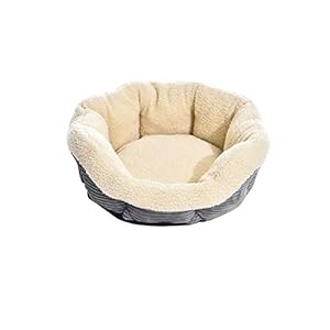 AmazonBasics, Cama para Mascotas Redonda y cálida, 45,7 cm + UMI. by Amazon Luz LED Nocturna con Enchufe, Sensor Oscuridad y Sensor Movimiento (Paquete de 6)