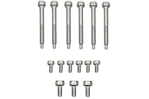 Guyker 6 Pcs String Lock Screws, 3 Pcs Locking Nut Screws and 6 Pcs Saddle Mounting Screws for FR Tremolo System Bridge Electric Guitar