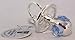 Blue Crystal Dummy - Silver Plated