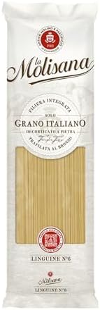 La Molisana, Linguine n. 6, Pasta da Solo Grano Italiano - Trafilata al Bronzo, Ruvida e Tenace con Eccellente Tenuta in Cottura - Confezione da 5000 g